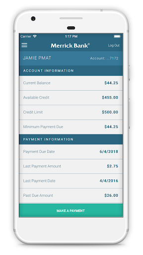 Merrick Bank Mobile screenshot