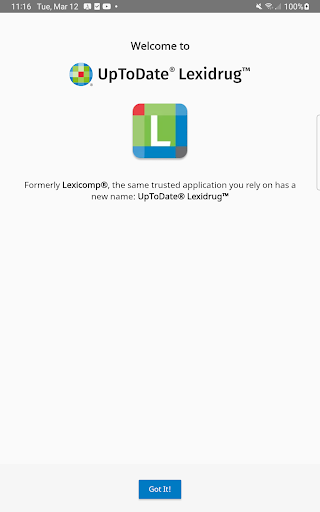 Uptodate Lexidrug screenshot