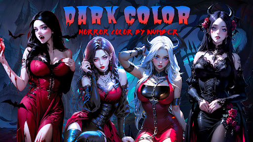 Dark, Horror Color by Number screenshot