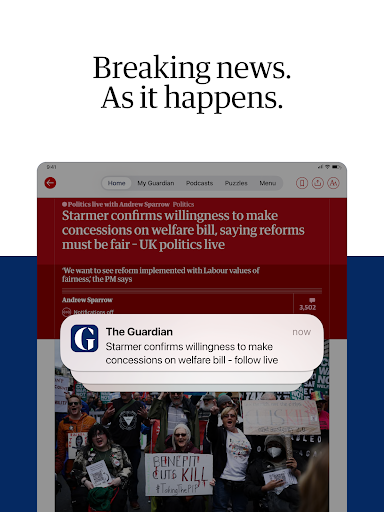 The Guardian - Live World News screenshot