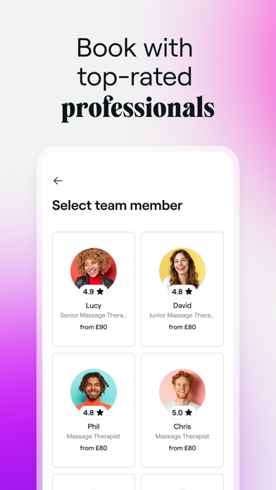 Fresha for customers screenshot