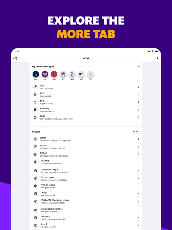 Yahoo Sports: Scores & News screenshot