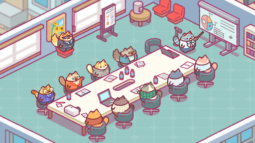 Office Cat: Idle Tycoon Games screenshot