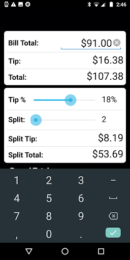 Tip Calculator screenshot