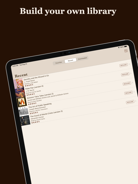 LibriVox Audio Books screenshot