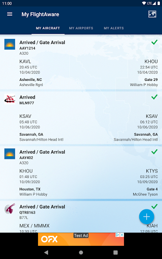 FlightAware Flight Tracker screenshot