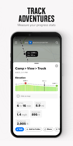 onX Backcountry Trail Maps GPS screenshot