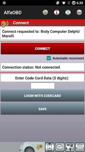 AlfaOBD screenshot