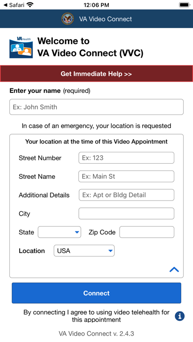 VA Video Connect screenshot