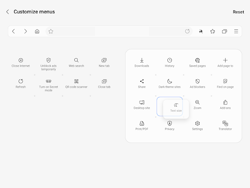 Samsung Internet Browser screenshot
