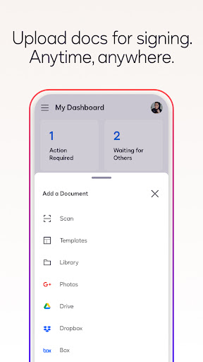 Docusign - Upload & Sign Docs screenshot