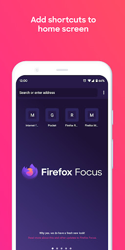 Firefox Focus: No Fuss Browser screenshot
