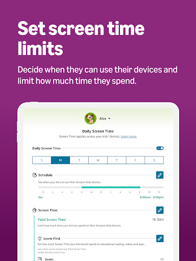 Amazon Kids Parent Dashboard screenshot