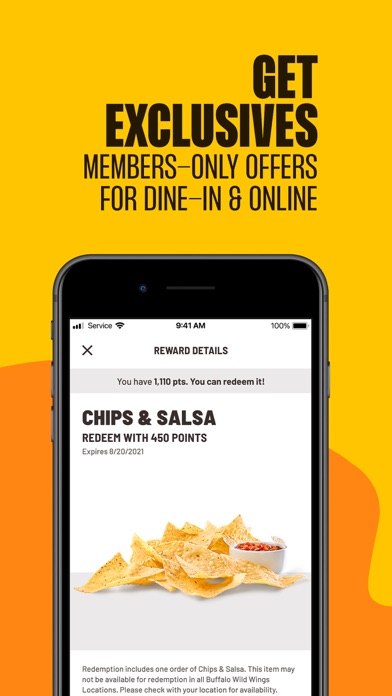 Buffalo Wild Wings Ordering screenshot