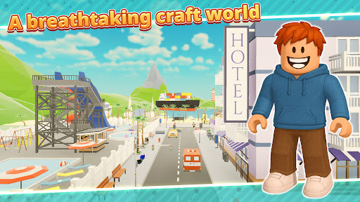 Obby Block World: Craft City screenshot