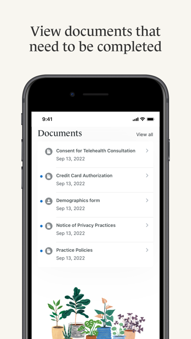 SimplePractice Client Portal screenshot
