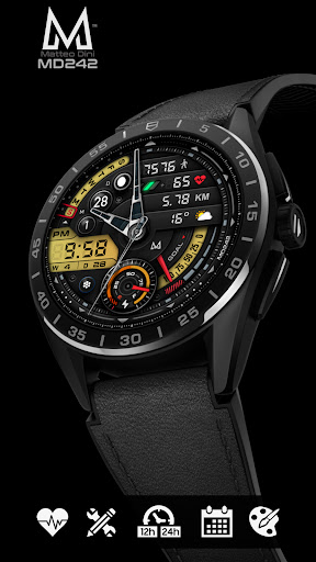 MD242 Hybrid watch face screenshot