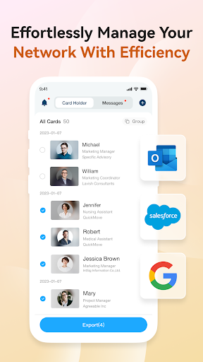 CamCard-AI Scanner, Transcribe screenshot