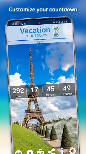 Vacation Countdown App screenshot