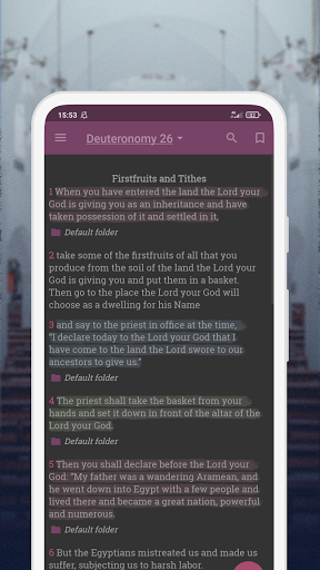 NIV Bible version, Offline app screenshot
