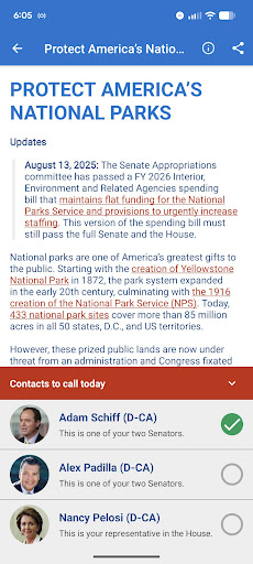 5 Calls: Contact Your Congress screenshot