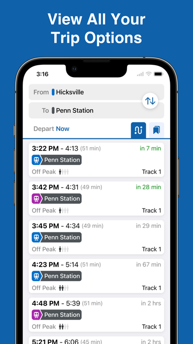 MTA TrainTime screenshot