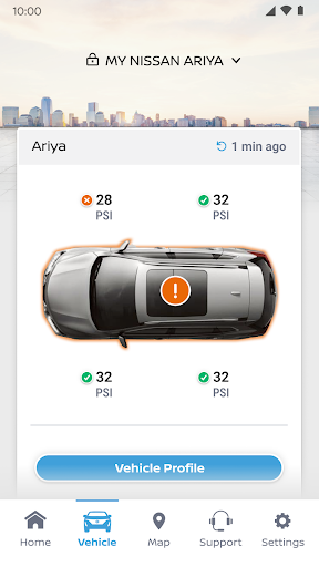 MyNISSAN® screenshot