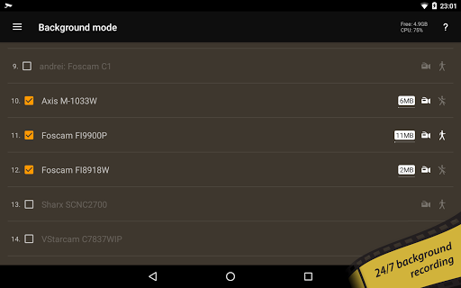 tinyCam Monitor PRO for IP Cam screenshot