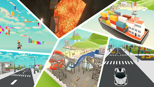 Obby Block World: Craft City screenshot