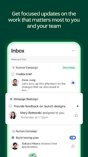 Asana: Where work connects screenshot