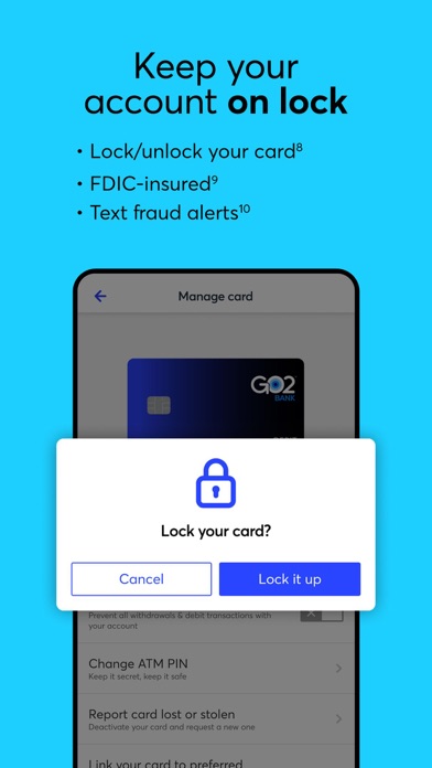 GO2bank: Mobile banking screenshot