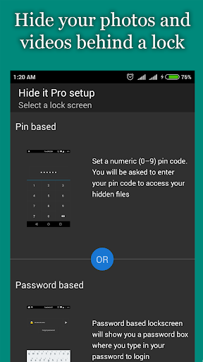Hide Photos, Video and App Loc screenshot