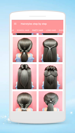 Hairstyles step by step screenshot