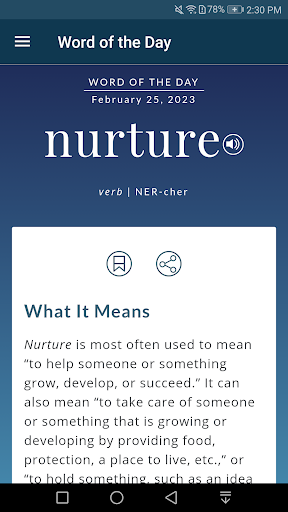 Dictionary - Merriam-Webster screenshot