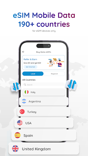 Numero: Travel eSIM & Numbers screenshot