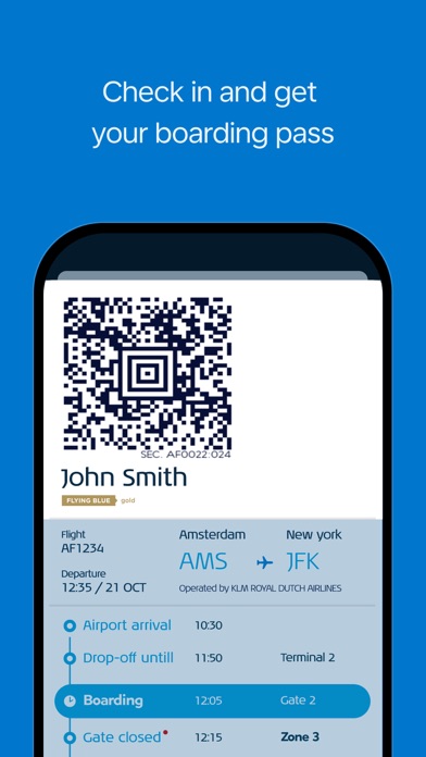 KLM - Book a flight screenshot