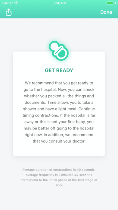 Contraction Timer & Counter 9m screenshot
