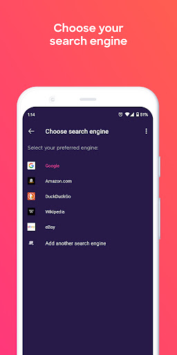 Firefox Focus: No Fuss Browser screenshot