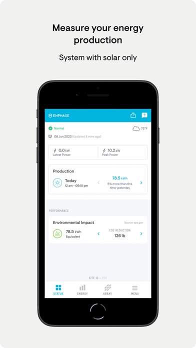 Enphase Enlighten screenshot