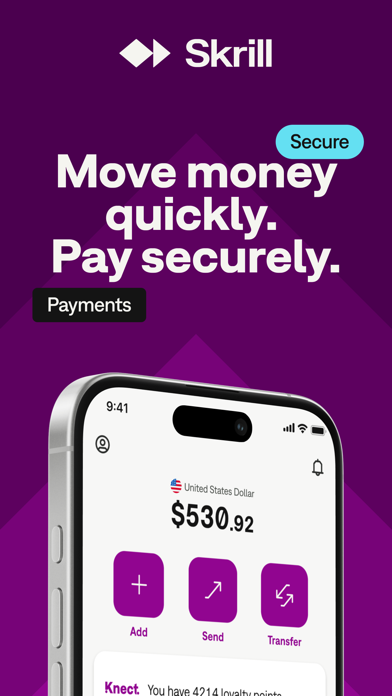 Skrill - Fast, secure payments screenshot