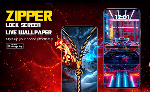 Zipper Lock Screen & Wallpaper screenshot