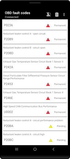 Tor OBD2 Diagnostics screenshot
