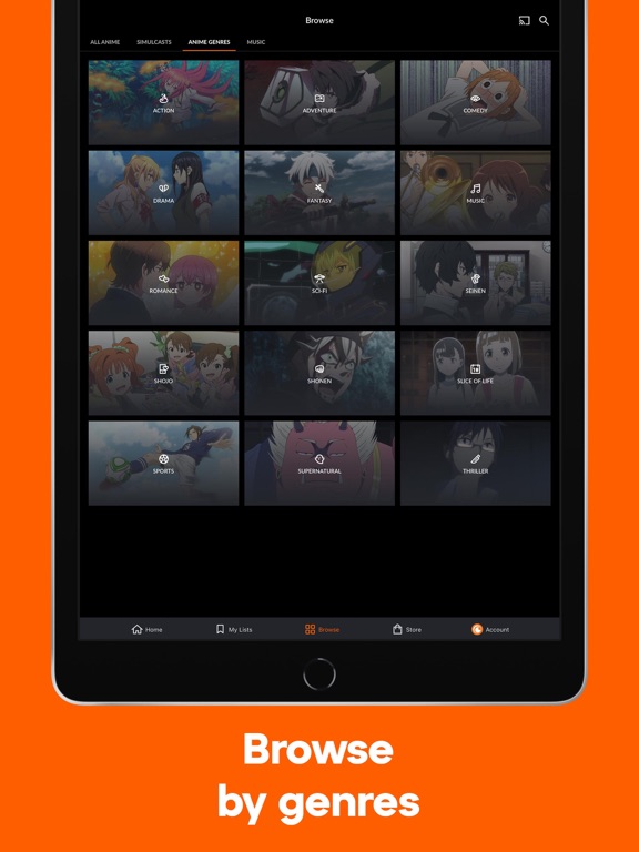 Crunchyroll screenshot