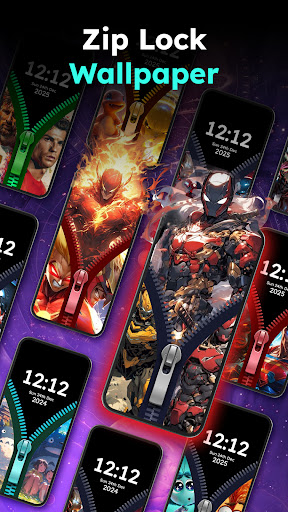 Zipper Lock Wallpapers Screen screenshot