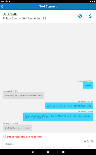 Securus Mobile screenshot
