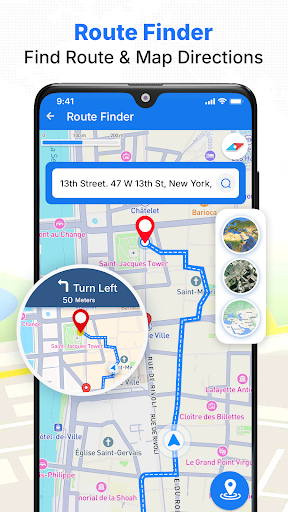 Satellite Map Live Earth View screenshot