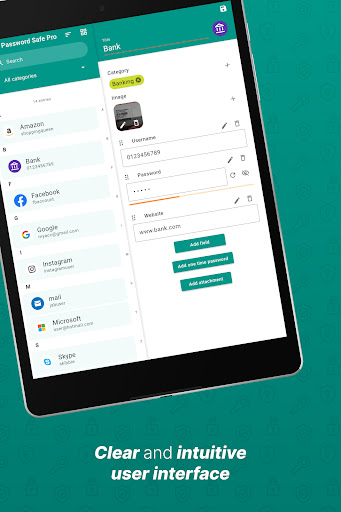 Password Safe and Manager screenshot