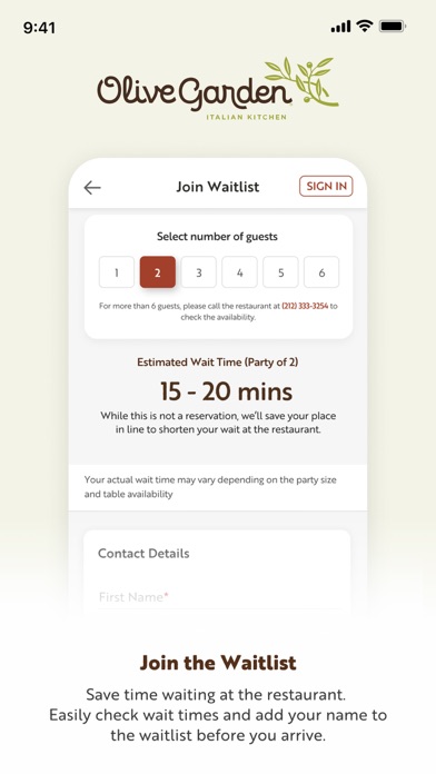 Olive Garden Italian Kitchen screenshot