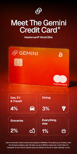 Gemini: Bitcoin Credit Card