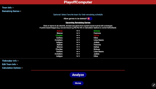PlayoffComputer screenshot